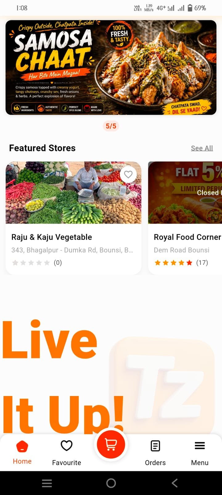 Trendzap promotional home screen